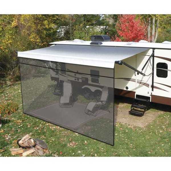 Lippert SHADE, FRONT PANEL AWNING - BLACK 7X17 3797820717
